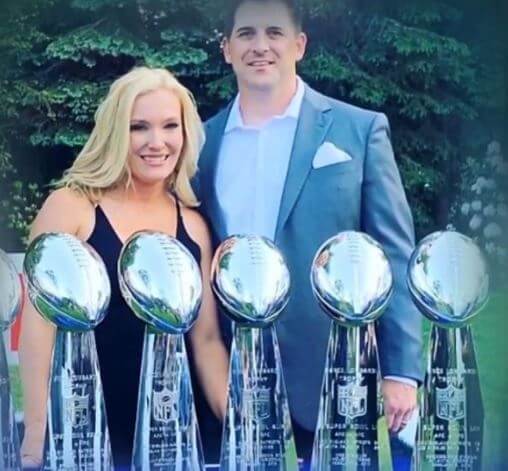 Ella Grace parents Joe Judge and Amber Meesey in an event.